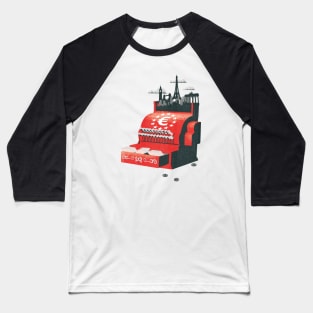 Caspian_euro cash register Baseball T-Shirt